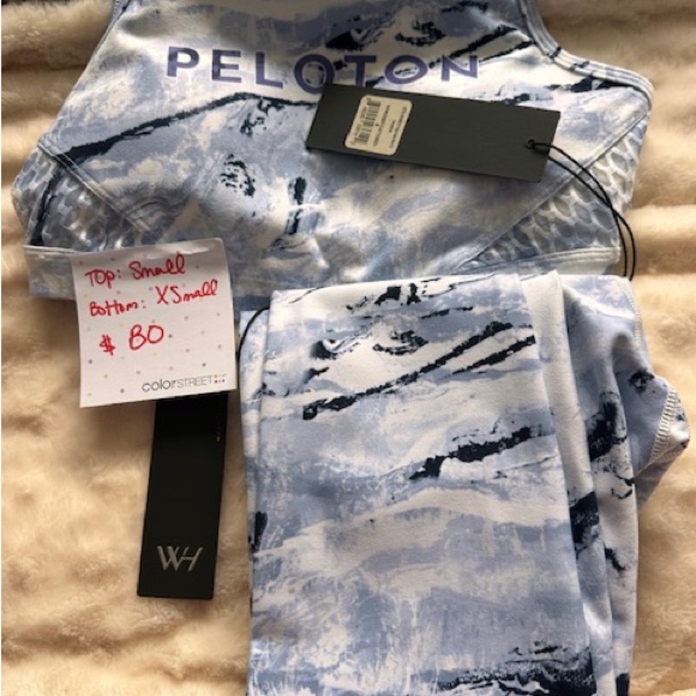 Peloton Marble Blue and White Set
